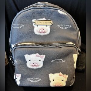 Betsey Johnson small backpack pretty pig print